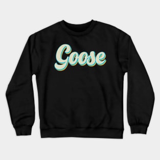 vintage color goose Crewneck Sweatshirt